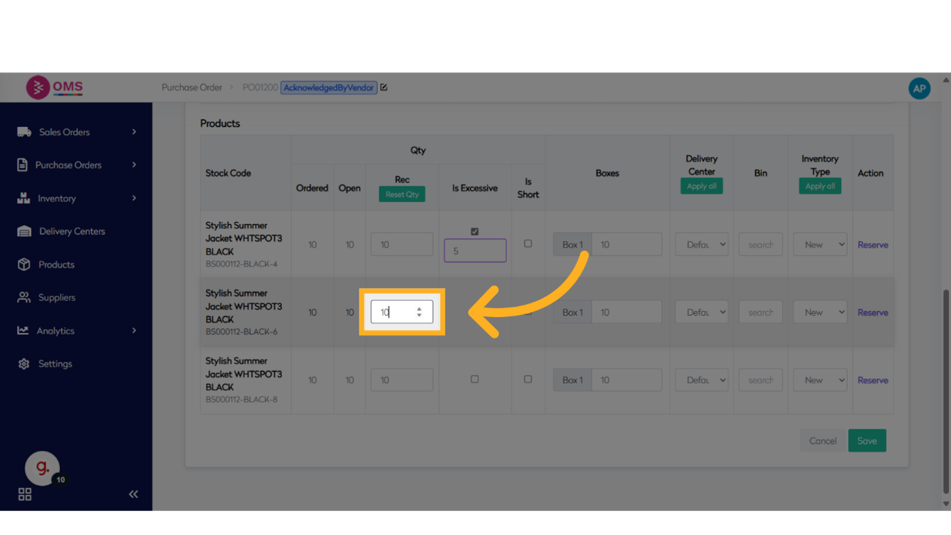 Over and Under Receiving